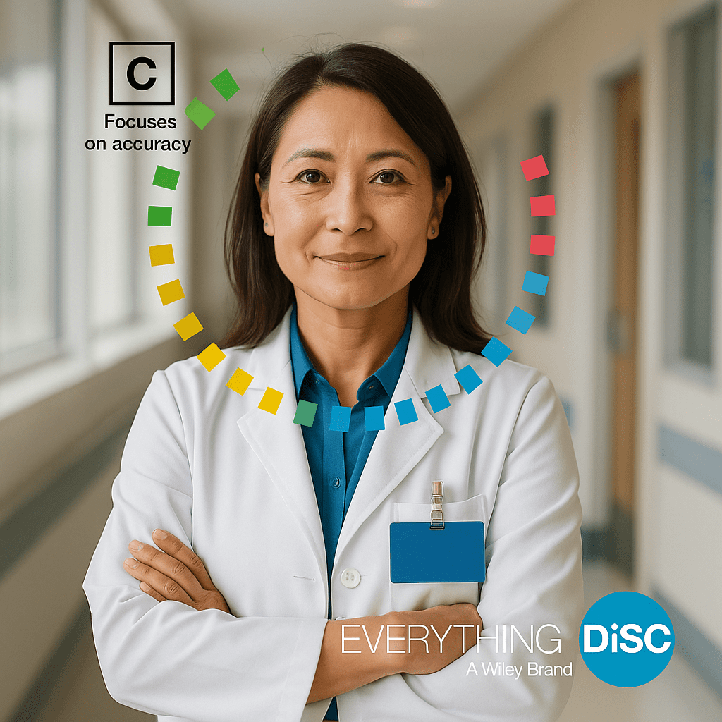 Hospital leaders using DiSC® to improve team communication and collaboration in meetings
