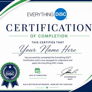 Everything DiSC® Certification training led by a certified facilitator, helping professionals become Everything DiSC practitioners through live instruction and practical application.