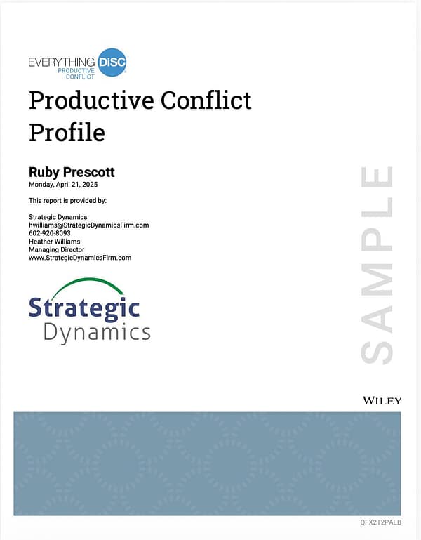 Everything DiSC Productive Conflict