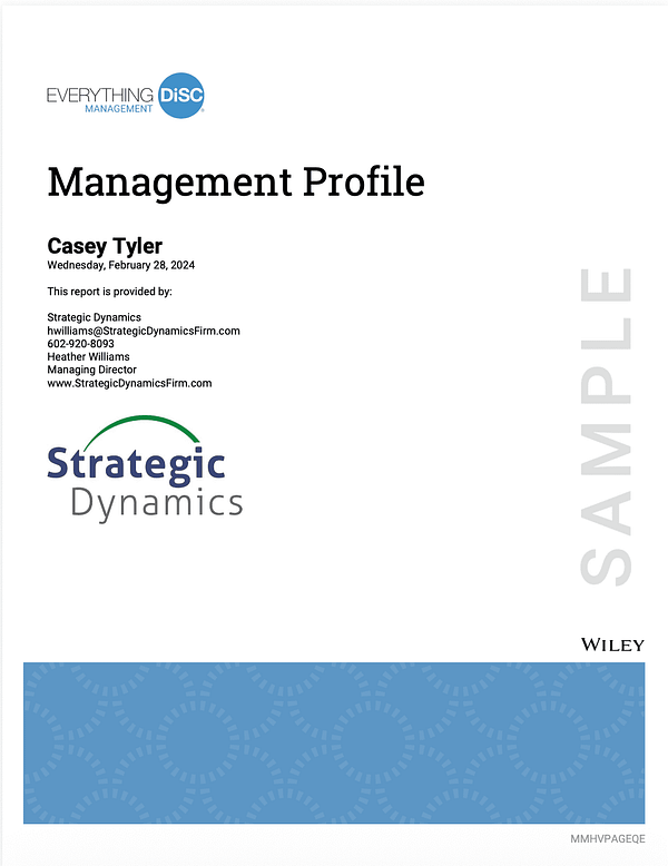 Everything DiSC Management Profile