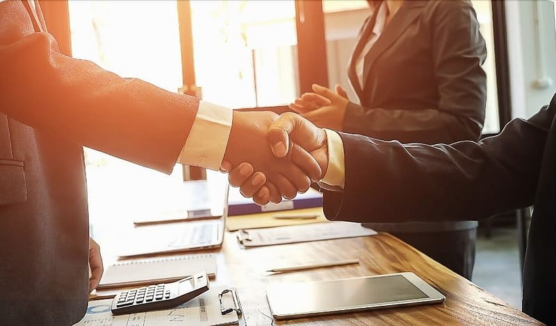 Meeting a customer